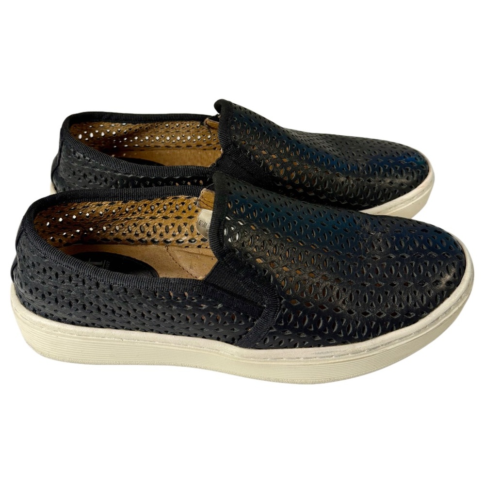 Sofft Somers II Perforated Leather Slip-On Shoes | Black | 6.5 Women’s